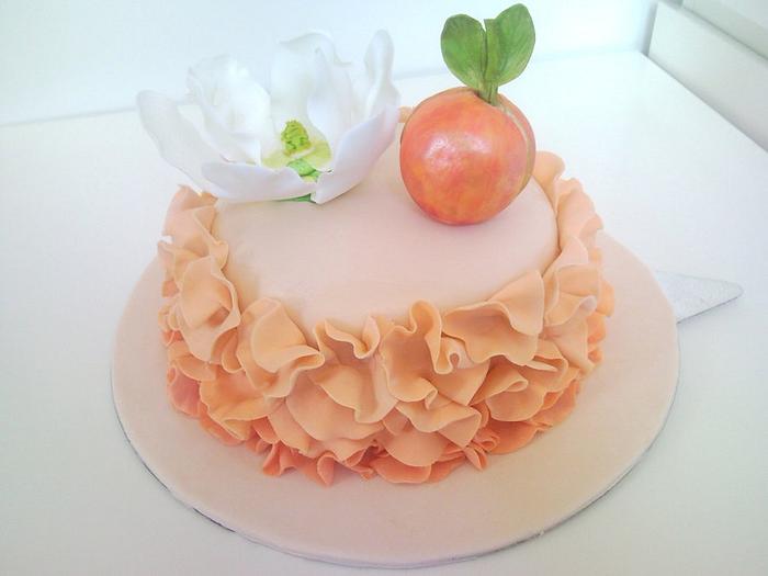 Peach cake