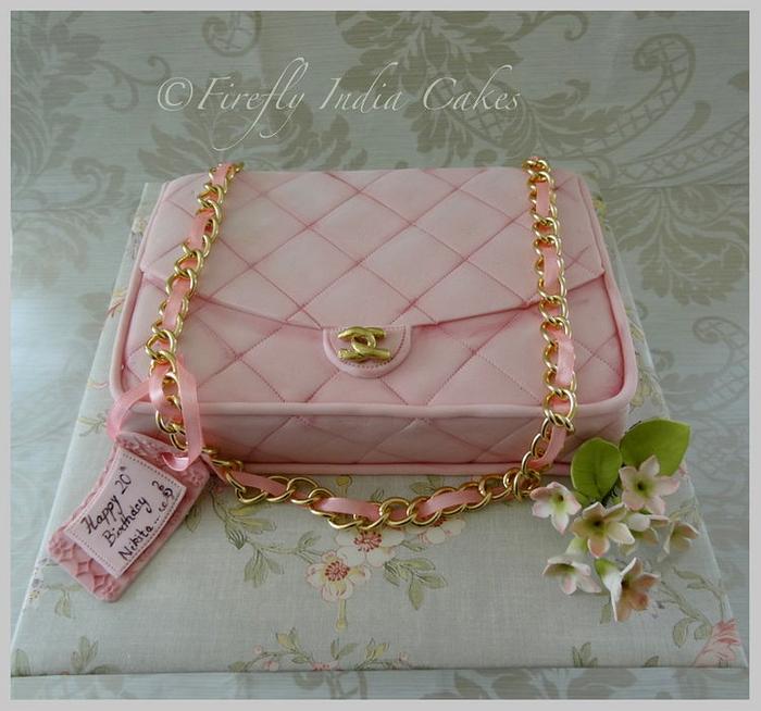 Baby Pink Chanel - Decorated Cake by Firefly India by - CakesDecor