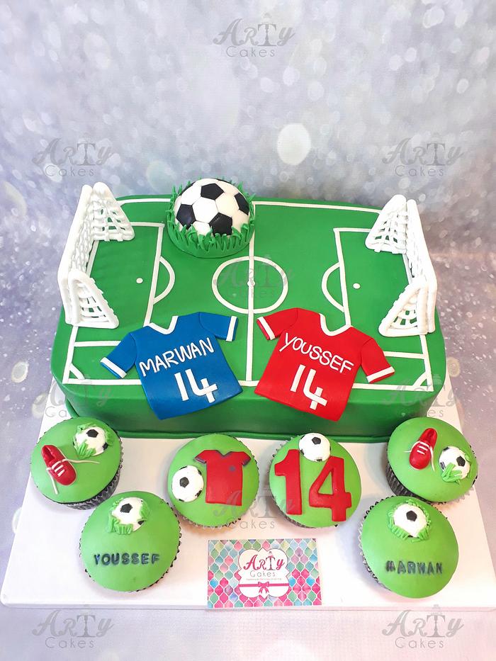 Football cake by Arty cakes 