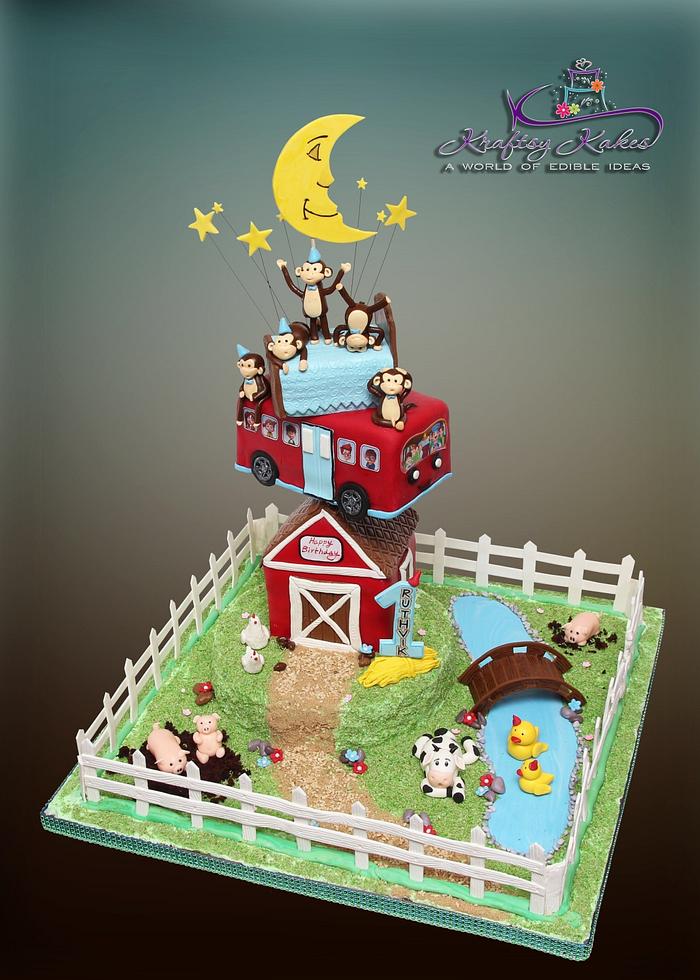 Nursery Rhymes themed cake 