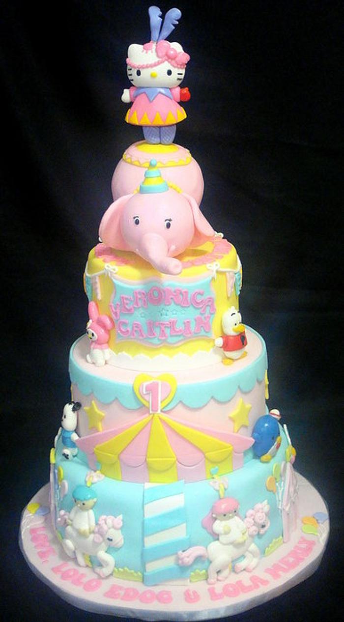 Hello Kitty Themed Cake 