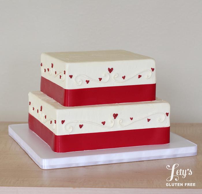 Valentines Buttercream Cake
