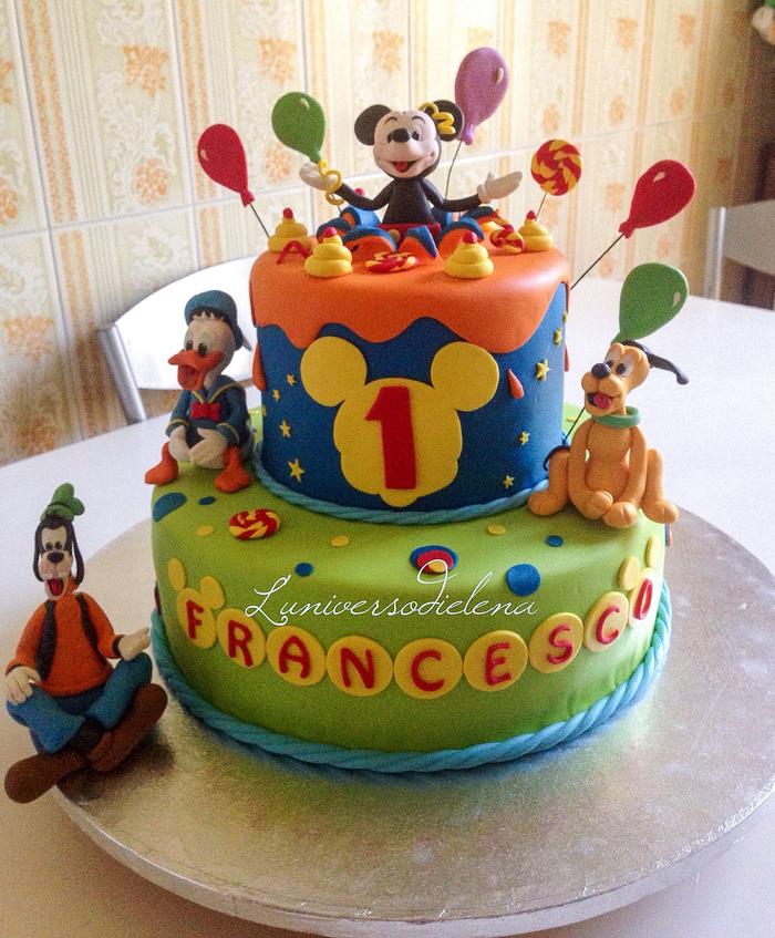Miky mouse & co cake
