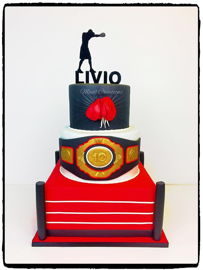 Boxing cake by Madl Créations