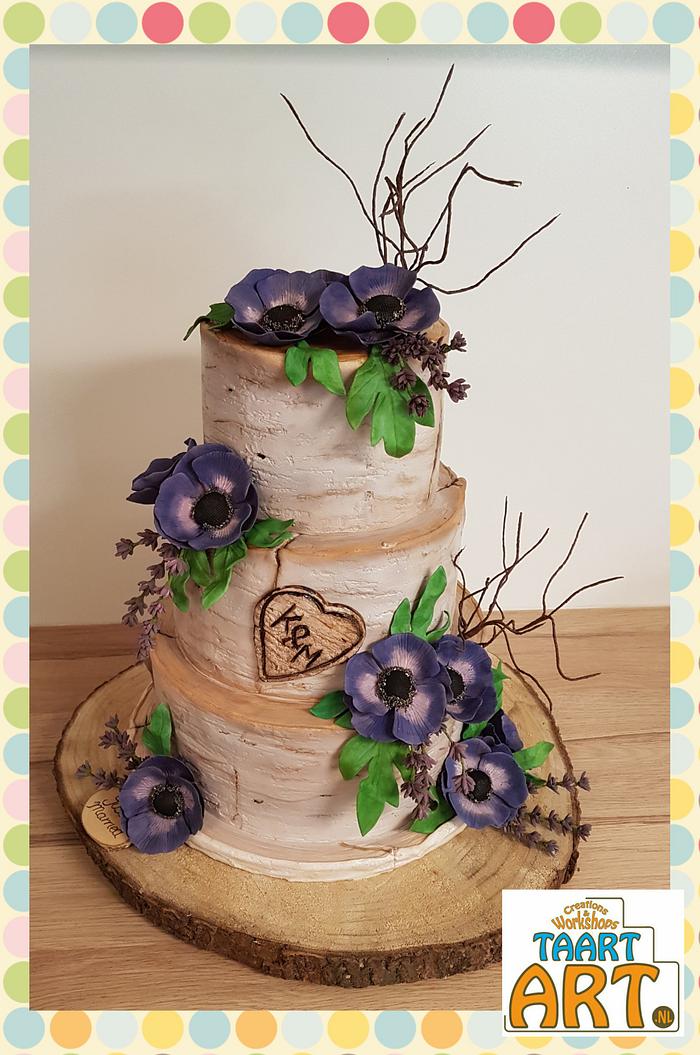 Birch weddingcake