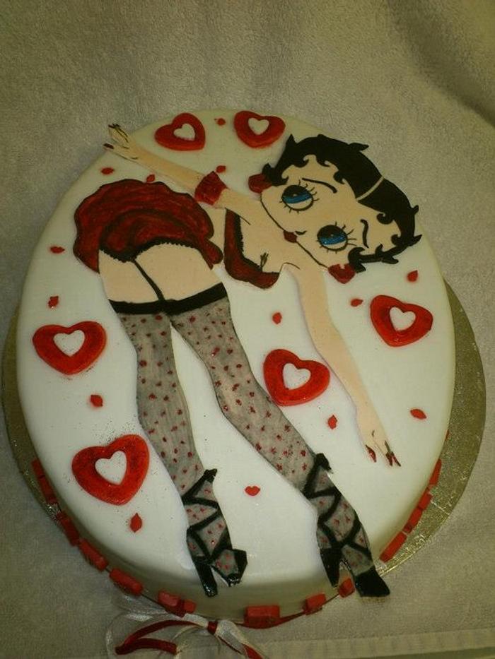 Full Betty Boop Choc Cake