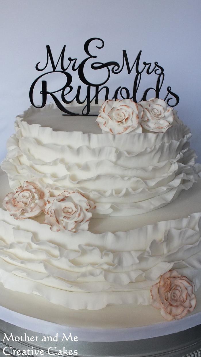Frilled Wedding Cake