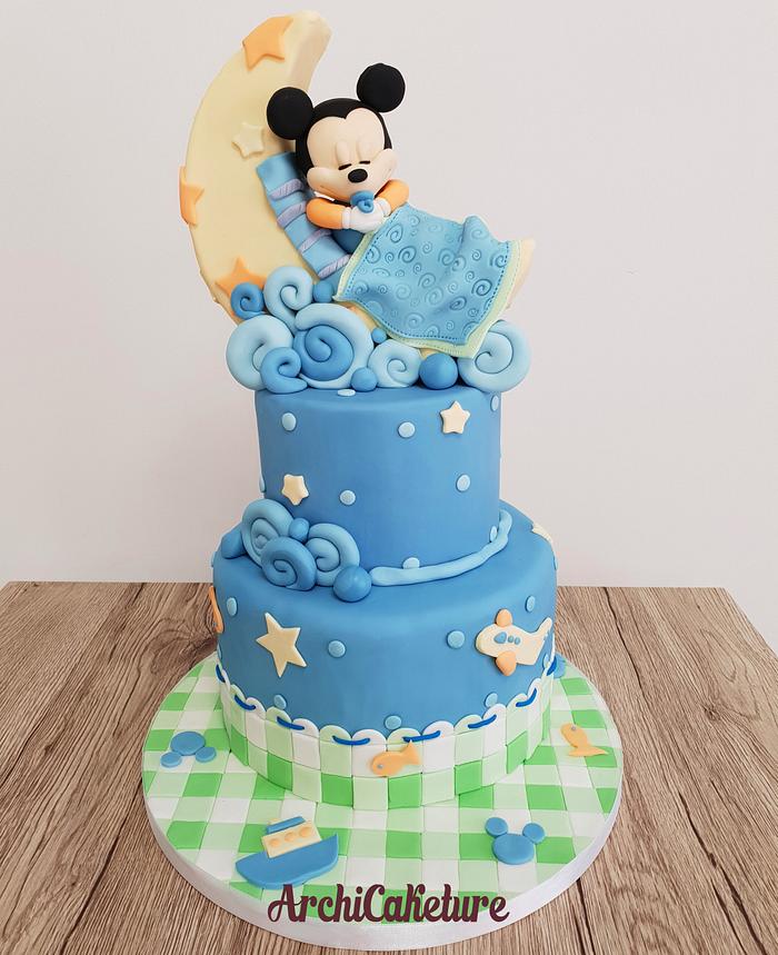 Mickey Mouse 1st Cake – Creme Castle