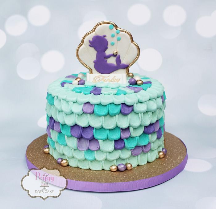 Baby Shower Mermaid Cake