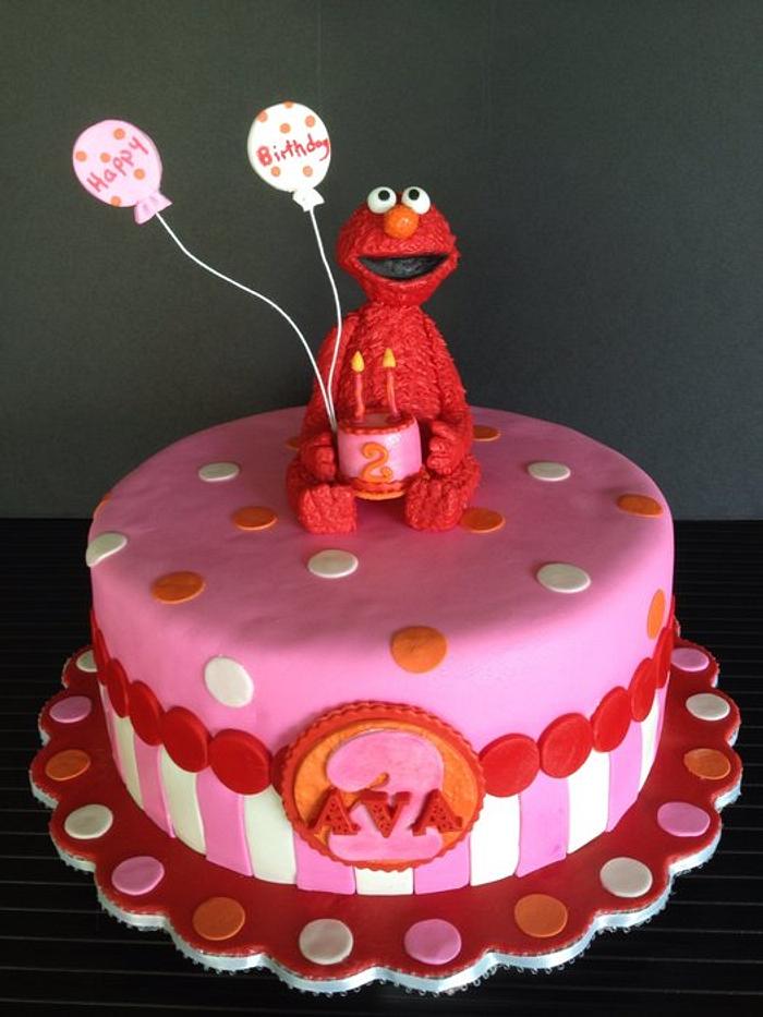 Elmo Birthday cake for Ava