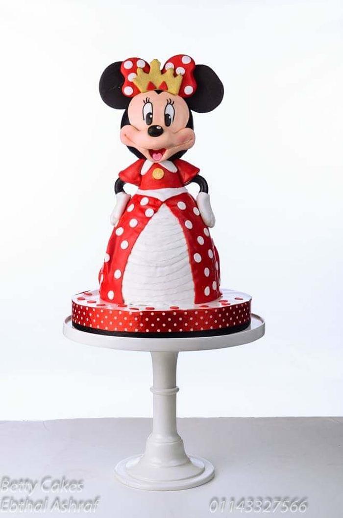 3D minnie mouse cake