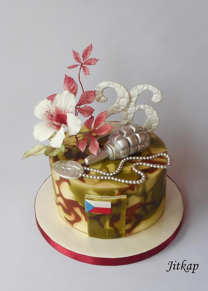 Military birthdays cake