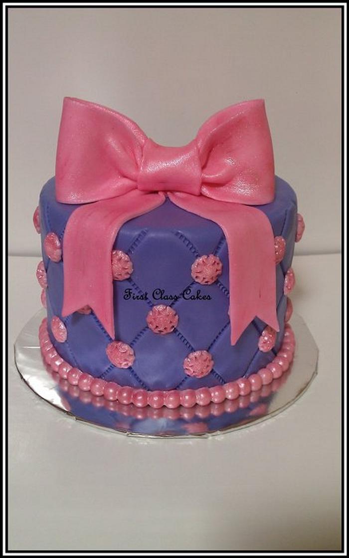 Pink & Purple Quilted Cake