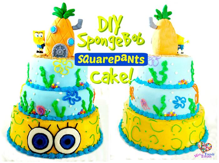 DIY SPONGEBOB SQUAREPANTS CAKE!