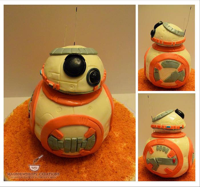BB8 Star Wars Droid Cake