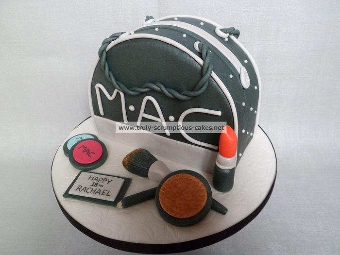 M.A.C makeup bag cake