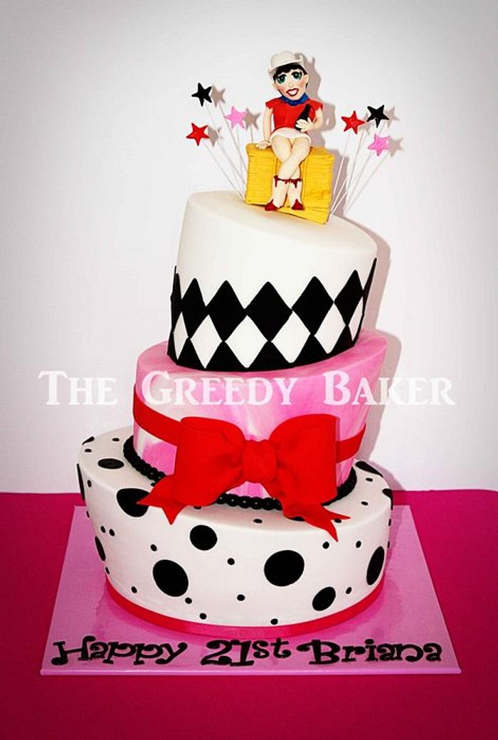 Topsy Turvy Cowgirl Cake