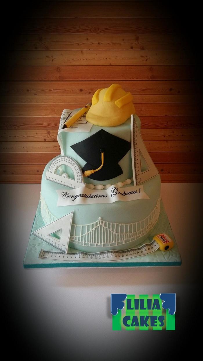 Civil Engineer Graduacion Cake