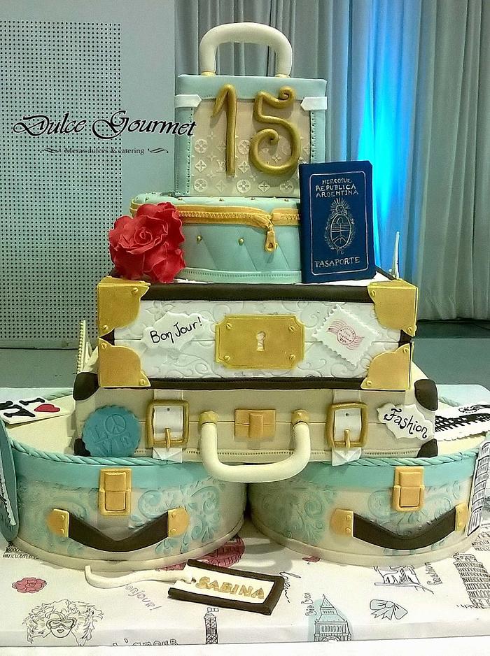 Travel cake - Decorated Cake by alenascakes - CakesDecor