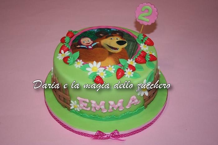 Masha & the bear cake