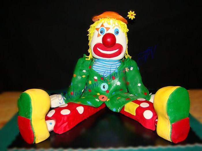 carved clown