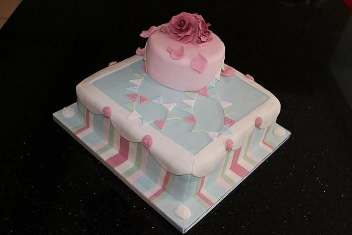 Kath Kidston inspired 60th Birthday Cake