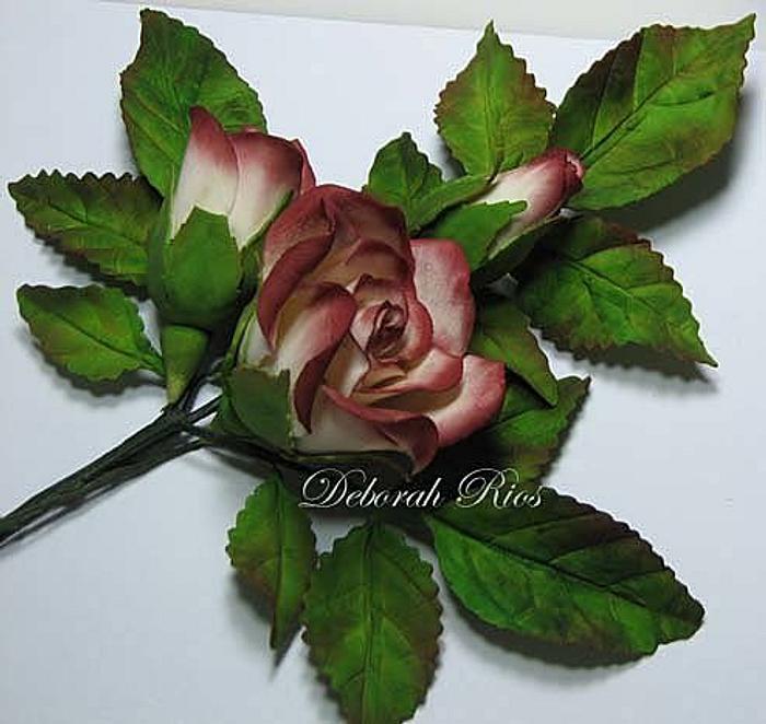 Gumpaste rose arrangement