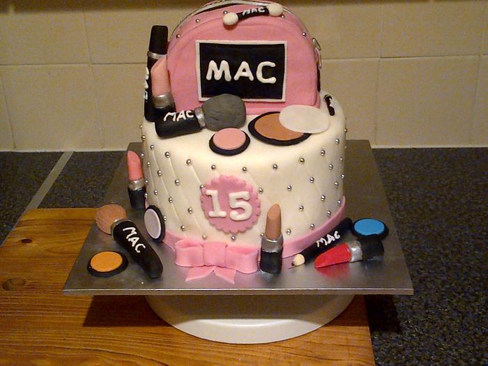 mac makeup cake