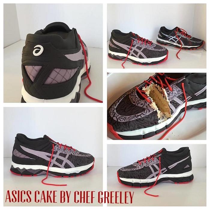 Asics running shoe cake!
