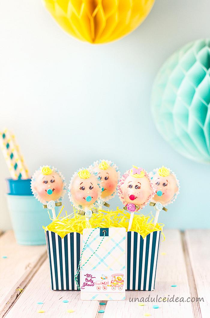 Babyshower cake pops