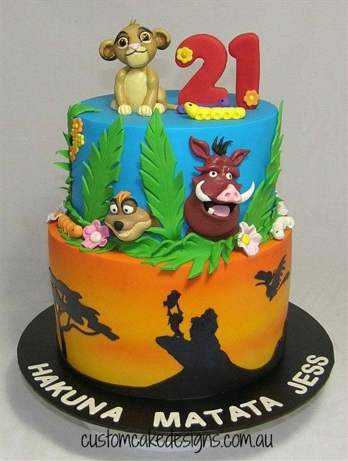 Lion King 21st Cake
