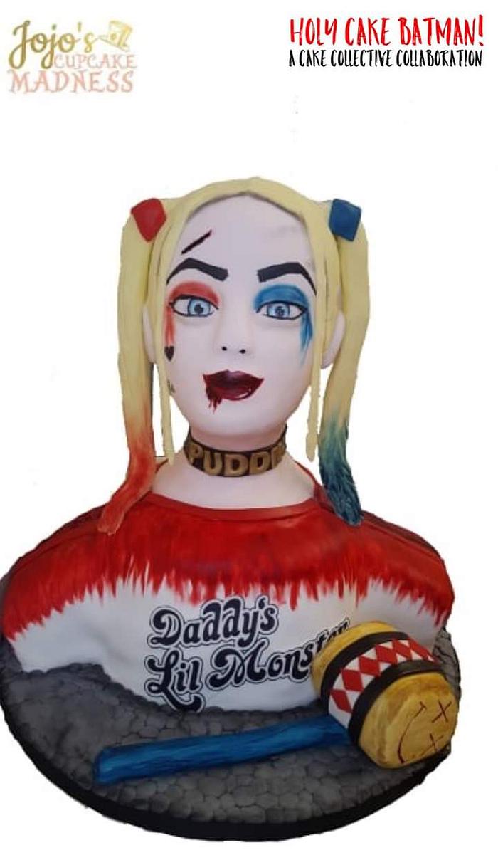 Harley Quinn Bust Cake - The Cake Collective 