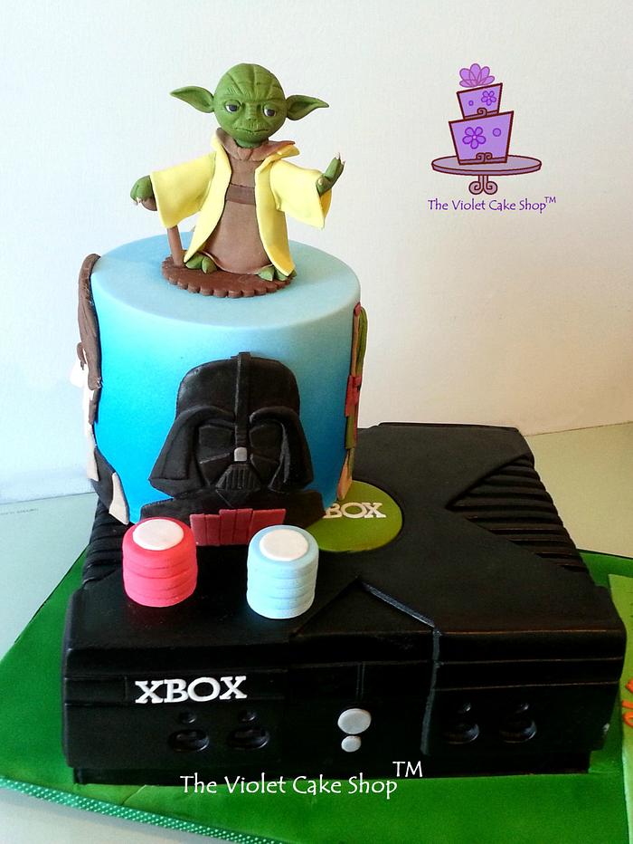 XBOX Loving POKER Playing STAR WARS Fanatic's Milestone B-Day Cake