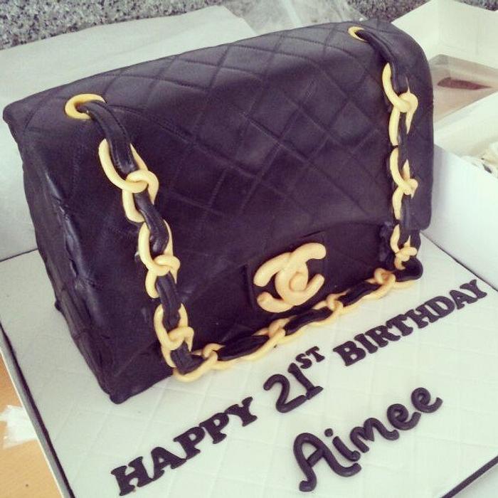 Chanel Bag Cake and Cupcakes