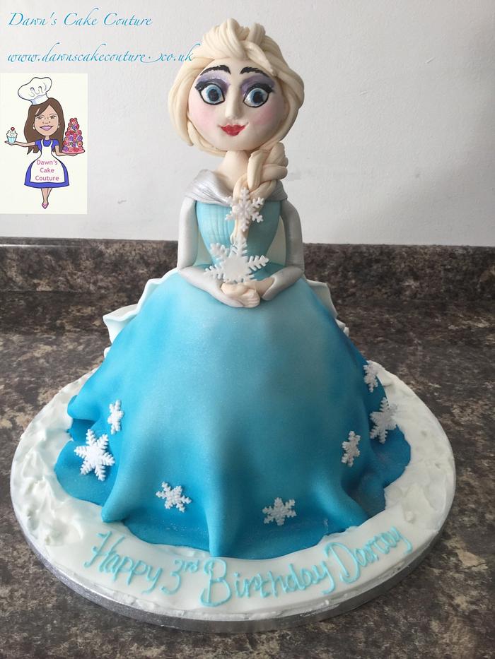 Frozen Elsa cake 