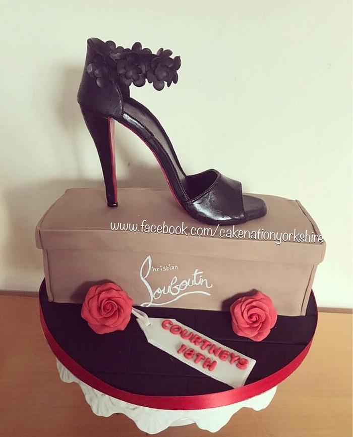 louboutin High Heel Shoe Cake 