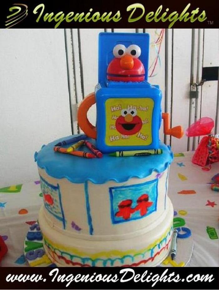 Elmo birthday Cake
