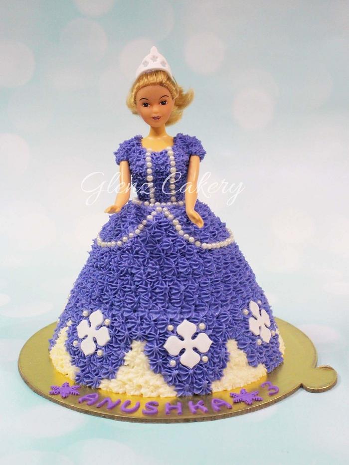 Princess Sofia doll cake 
