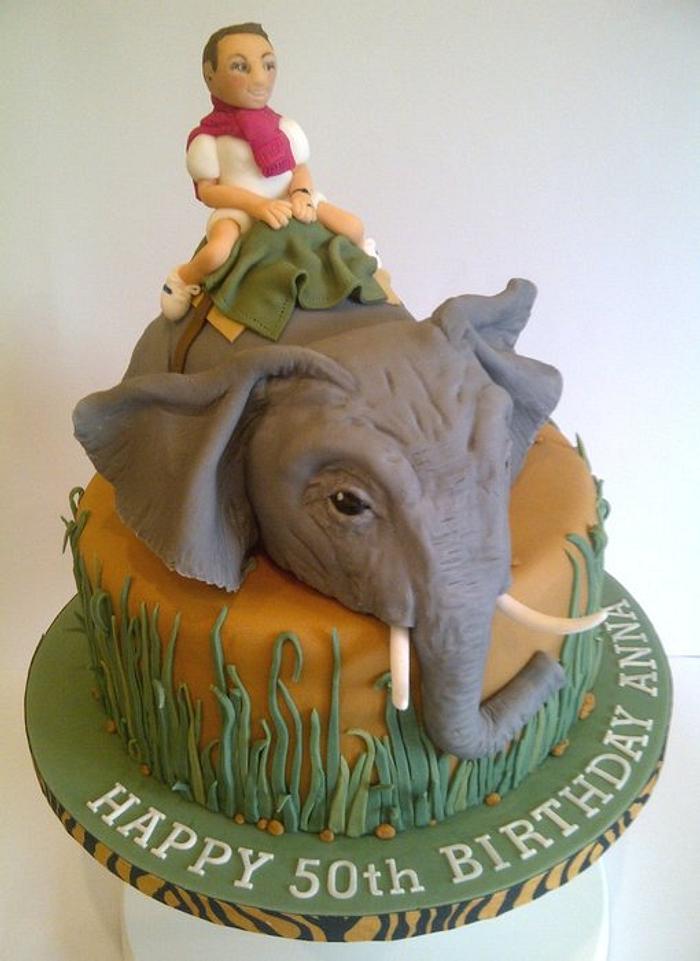 African Elephant Cake
