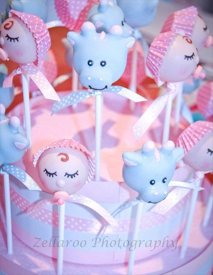 1st Birthday Baby cake pops