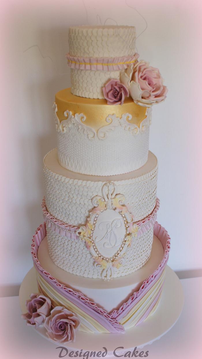 Wedding cake at Cake International 2014