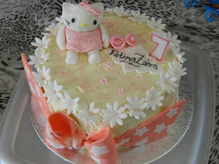 Hello Kitty 7th birthday cake