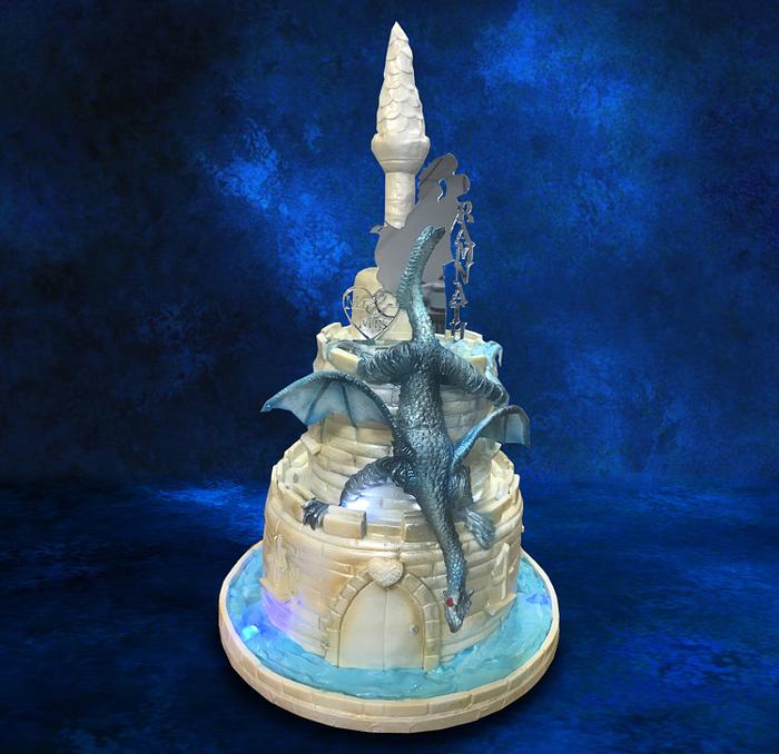 Dragon Fairy Tale Wedding Cake
