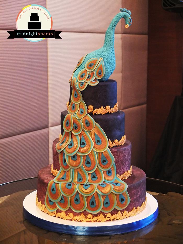 Peacock - Themed Birthday Cake