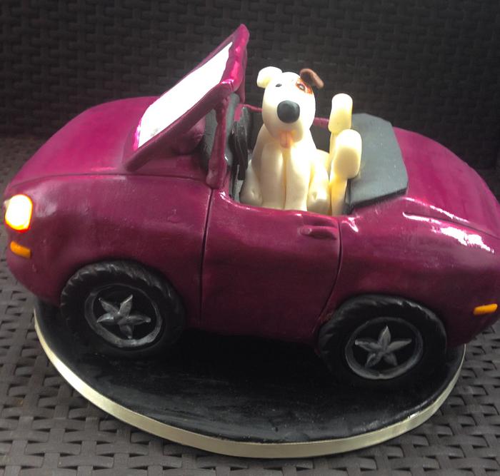 Cabrio cake with LED lights