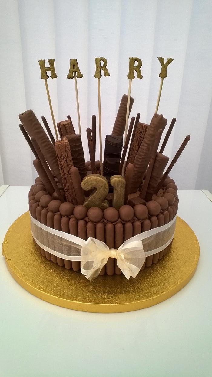 21st Birthday Chocolate Overload Cake