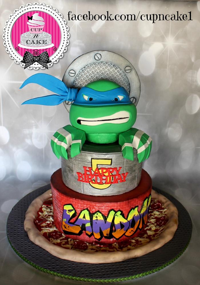 Teenage mutant ninja turtle cake!