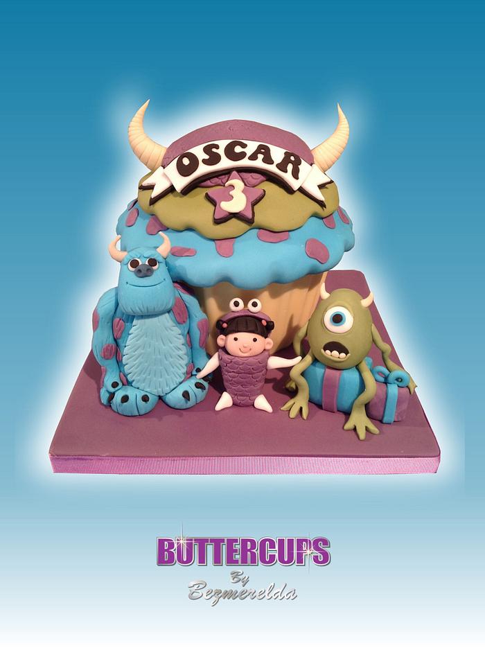 Monsters Inc giant cupcake :)