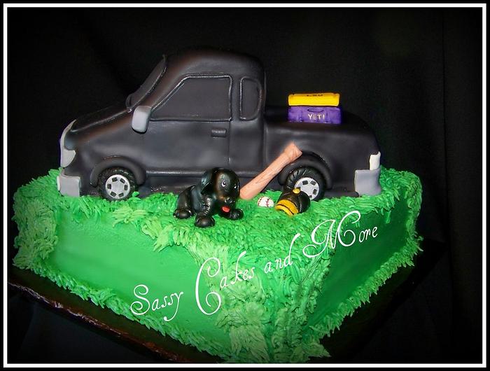Grooms Truck Cake