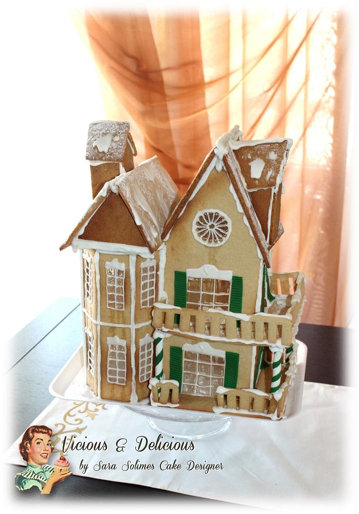 Victorian gingerbread house Christmas 2015